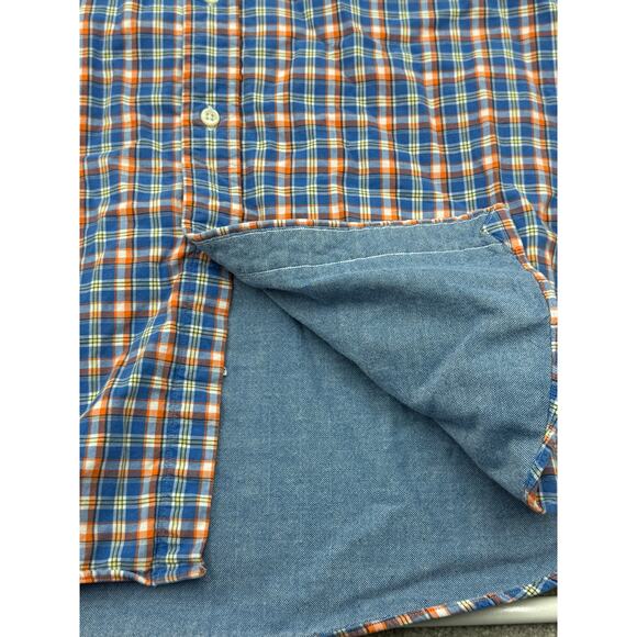 Ralph Lauren Mens Vintage Plaid Lined Button Down Shirt Large - Picture 4 of 5